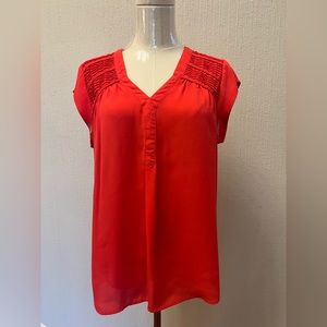 Daniel Rainn Coral Blouse | Medium EUC